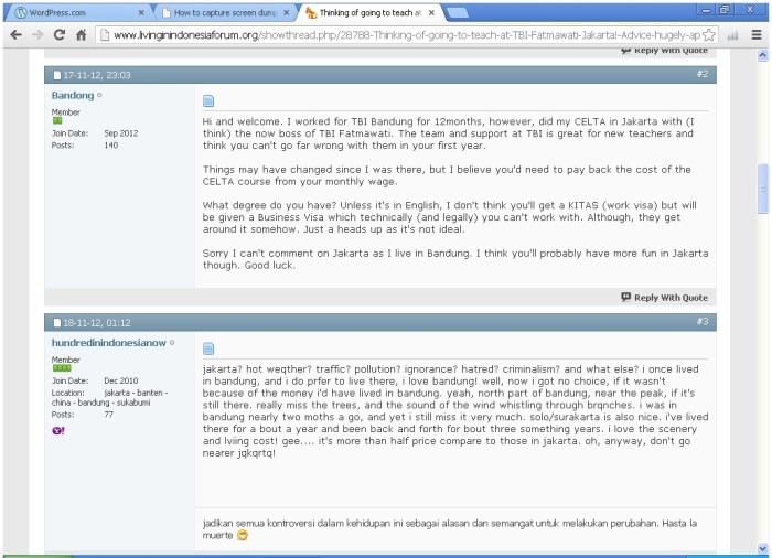 Discussion of TBI illegal visas