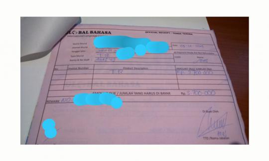 Formulir kursus penipuan